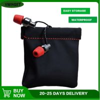 ✿ Mini Headphone Storage Bag PU Leather Headset Protective Package Case Portable Storage Earphone Pouch Waterproof Coin Key Bag