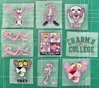 ตัวรีดการ์ตูนสุดฮิต  Pink panther    รีดง่าย ตัวรีดติดเสื้อ สติกเกอร์รีดติดเสื้อ