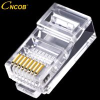 CNCOB อีเธอร์เน็ตเชื่อมต่อ Rj45คอมพิวเตอร์ตัวเชื่อมต่อเครือข่ายจีบปลั๊กแบบโมดูลาร์8P8c Cat5e สายเคเบิลเครือข่าย Utp คริสตัลหัว