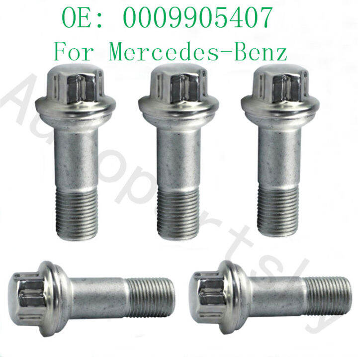 set-of-5pcs-wheel-lug-bolts-nuts-0009905407-0009904807-for-mercedes-benz-ml550-s500-glk350-s550-cl500-car-accessories