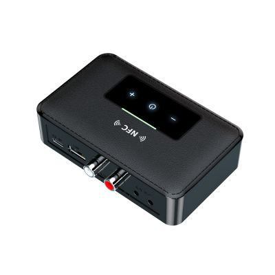 Bluetooth 5.0 Receiver Transmitter NFC Stereo Wireless Adapter With 3.5mm AUXRCA USB Disk Music Reading Touch Button