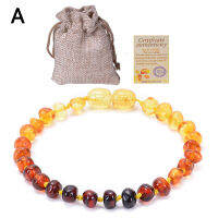 0duw Baltic Amber Necklace Casual Gift Fashion Bracelet Elegant Lightweight Natural New for Baby Kids