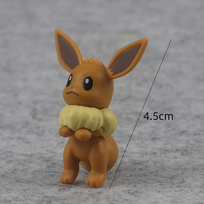 Pokemon 4-6cm Eevee Charmander Pikachu Eeveelution Nine evolutionary forms  Anime Figures Doll Kids Gift XY Action Figure Toys