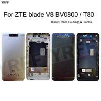 เคสกรอบประตูด้านหลังคลุมทั้งหมด T80สำหรับ Zte Blade V8 Bv0800พร้อมโลโก้ด้านข้าง