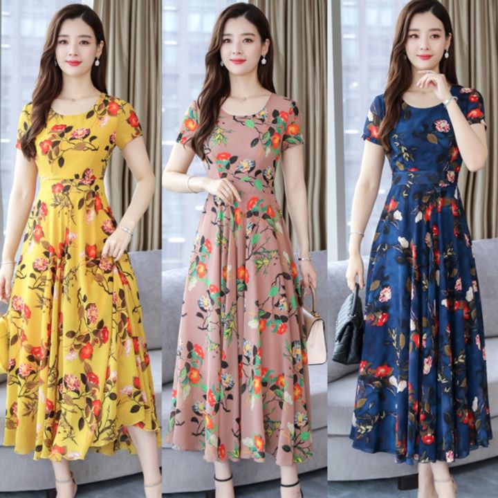 New Style Dress Women's Dress Middle-aged And Elderly Version Slim ...