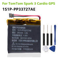 TomTom Spark Cardio + เพลง1S1P-PP332727AE TomTom Spark 3 Cardio GPS Watch Acumulator 2-Wire Plug 260MAh แบตเตอรี่