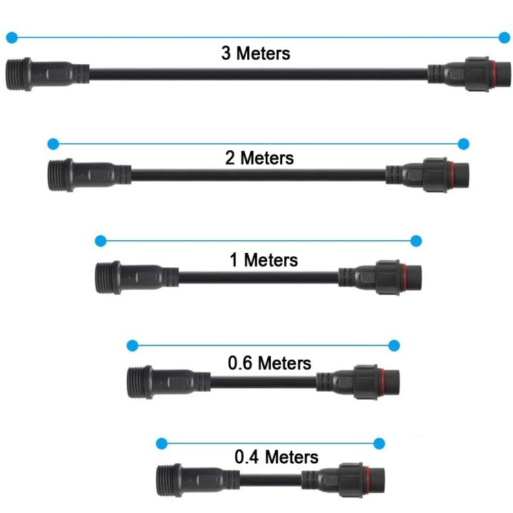 2pin-3pin-4pin-5pin-dc-led-strip-light-extension-cable-connector-male-to-female-waterproof-ip67-40cm-60cm-100cm-200cm-300cm-watering-systems-garden-ho
