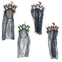 Halloween Themed Headband Festive Hair Adornment For Party Cheer Makeup Ball Headband Skeleton Hair Accessories Halloween Hair Hoop