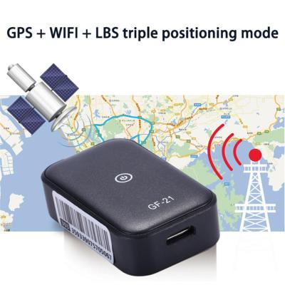 รถมินิ Wifi Gps Locator อุปกรณ์ป้องกันการสูญหายการควบคุมเสียงบันทึกเรียลไทม์อุปกรณ์ติดตาม Gf21 Gps Tracker Alarm Sound Monitor