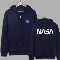 เสื้อกันหนาว มีฮู้ด ผ้าฝ้ายแท้ ลายนักบินอวกาศ Nasa Space Rocket Moon เข้ากับทุกการแต่งกาย สไตล์เกาหลี ของขวัญวันเกิด สําหรับผู้ชาย XY