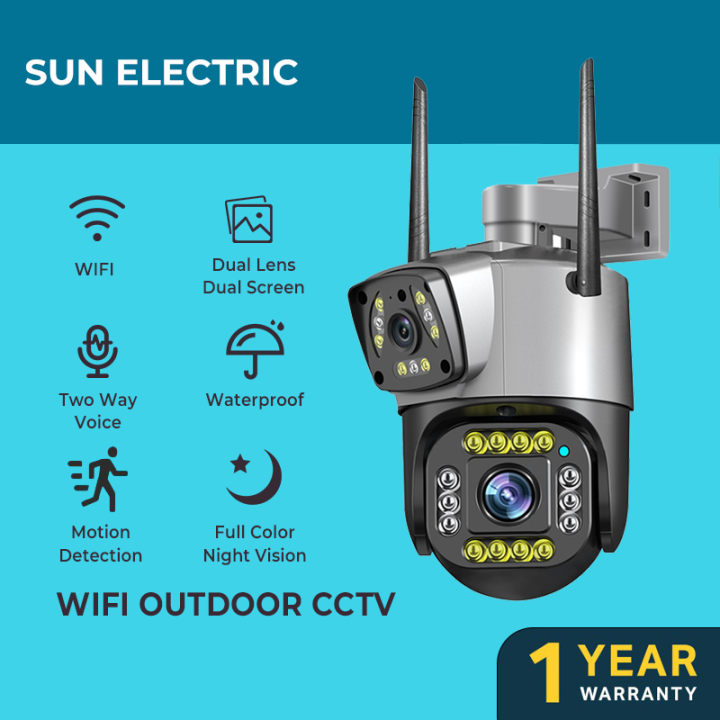 Dual Lens WIFI Camera Dual Different Images CCTV Wireless Outdoor