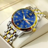 【July hot】 [Watch clearance] authentic automatic mechanical watch mens waterproof luminous calendar business