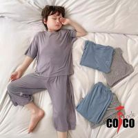 【Ready Stock】 ♦✜✘ C22 Boys Pajamas Summer Style Medium Large Childrens Clothes 2023 Boys Air Conditioning Room Thin Home Suit