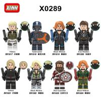 Childrens Educational Toys Marvel Black Widow Iron Maiden Imitating Master Figures Assembling and Inserting X0289 Building Blocks