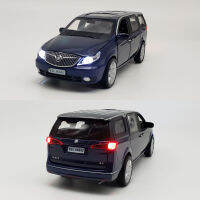 1:32 Buick Gl8ธุรกิจรถ Mpv ล้อแม็กรถยนต์รุ่นหกประตูจำลองเสียงและแสงดึงกลับรถของเล่นตกแต่งเด็กคอลเลกชัน