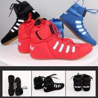 Low Top Men Professional Boxing Shoes Women Breathable Wrestling Adult Anti-Slip Fighting Training Sneakers Rubber Sole Size 34-45