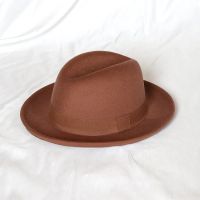 Fedora Hat Retro Top Hat Woolen British Jazz Hat Male Michael Jackson Hat Autumn And Winter Unisex Big Brim Hat