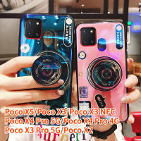 Aweven เคสกล้องสำหรับ Xiaomi X5 Poco X3 Poco X3 NFC Poco X4 Pro 5G Poco X4 Pro 4G Poco X3 Pro 5G Poco X2ย้อนยุค Pegangan Kamera ขาตั้งซิลิโคนเคสครอบโทรศัพท์