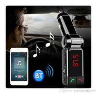 bluetooth car charger with FM บลูทูธ แบบแฮนด์ฟรีในรถยนต์ วิทยุ FM เครื่องเล่น MP3 และชาร์จโทรศัพท์ รุ่นBC06B