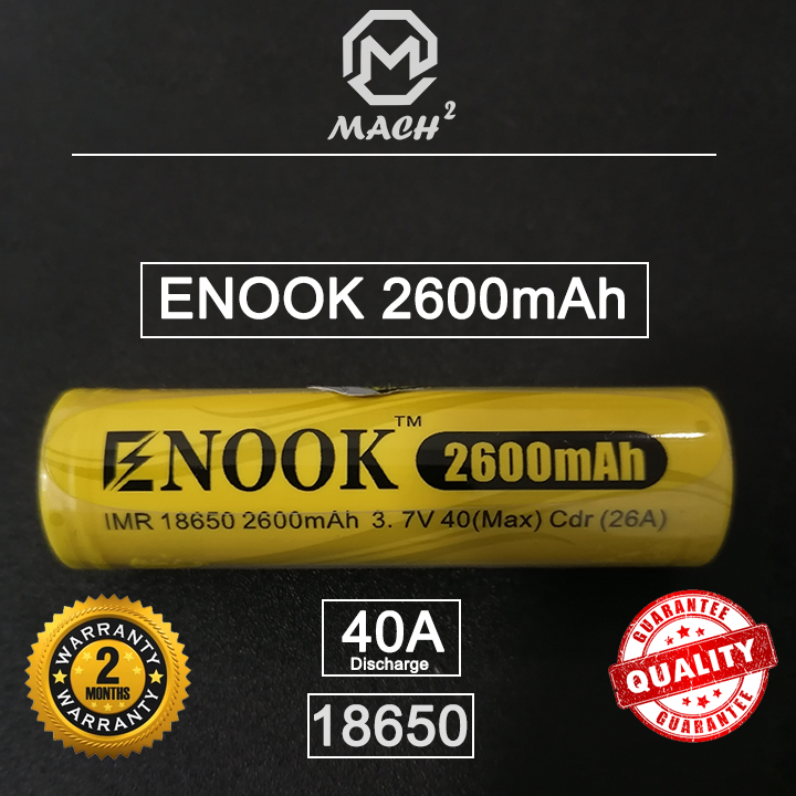 Enook 18650 2600mAh Flat type | Lazada PH