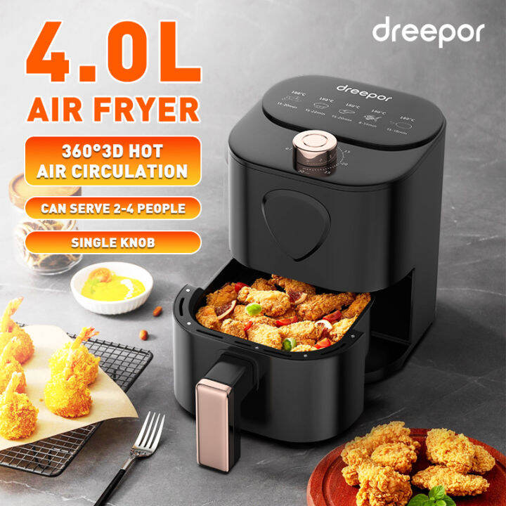 Dreepor Air Fryer 4L Household Multifunctional Oilfree Healthy