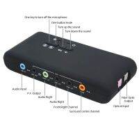 【jw】✐  USB External Sound Card 7.1 Stereo Audio Optical Interface 3.5mm Microphone Soundcard for Laptop