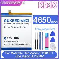 GUKEEDIANZI New 4650mAh KR40 KR 40 Mobile Phone Replacement Battery For Motorola Moto One Action XT2013-1/One Vision XT1970-1 new brend Clearlovey