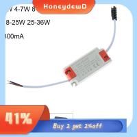 HONEYDEWD ตัวเชื่อมต่อ 300mA AC85-265V 3W 4-7W 8-12W 12-18W 18-25W 25-36W ไดรเวอร์ LED คงที่ หม้อแปลงไฟ พาวเวอร์ซัพพลาย