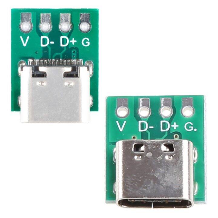 diy-m-icro-usb-เชื่อมต่อ16-pins-ประเภท-c-3-1-usb-หญิงแจ็คซ็อกเก็ต-pcb-อะแดปเตอร์สำหรับการส่งข้อมูล-ชาร์จทนทาน