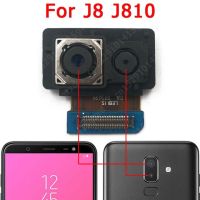 ด้านหน้าและด้านหลังกล้องหลังสำหรับ J8 Samsung Galaxy J810โมดูลกล้องหลักหันหน้าไปทางด้านหน้าชิ้นงอสำหรับเปลี่ยนชิ้นส่วนอะไหล่