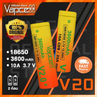 Vapcell Official Store รุ่นTOPทอง 3600mAh 35A [ราคาส่ง] Vapcell แท้ ?% แท้เช็คCodeได้ทุกก้อน