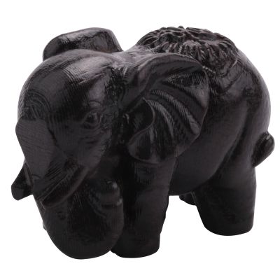 Ebony Wood Carving Elephant Ornaments Solid Wood Carving Furniture Porch Office Decoration Crafts