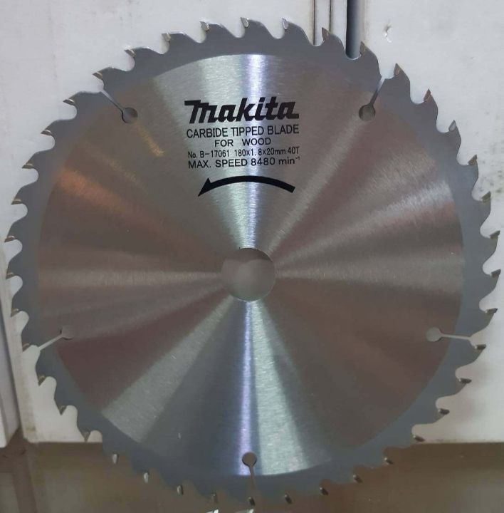 makita-saw-blade-for-wood-ใบเลื่อยวงเดือน-ตัดไม้-180mm-7-x40t-makita-part-no-b-17061-จากตัวแทนจำหน่าย