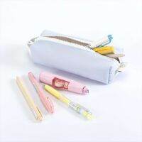 ♕ Create with heart original cream small square soft anti-fall storage pencil case light and simple Japanese stationery box