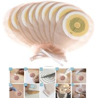 10Pcs One-piece Colostomy Bags Disposable Ostomy Drainable Single Tie Pouch Kit