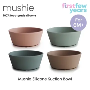 mushie Silicone Suction Bowl | BPA-Free Non-Slip Design (Ivory)