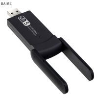 BAIKE 1300Mbps อะแดปเตอร์ WiFi USB3.0 Dual Band 2.4G 5GHz เสาอากาศ dongle WiFi USB ตัวรับการ์ดเครือข่ายอีเธอร์เน็ตสำหรับพีซี