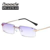 iboode Diopter -1.0 To -4.0 Myopia Eyeglasses Classic Anti-blue Nearsight Goggles Ultralight Women Men Optical Myopic Glasses