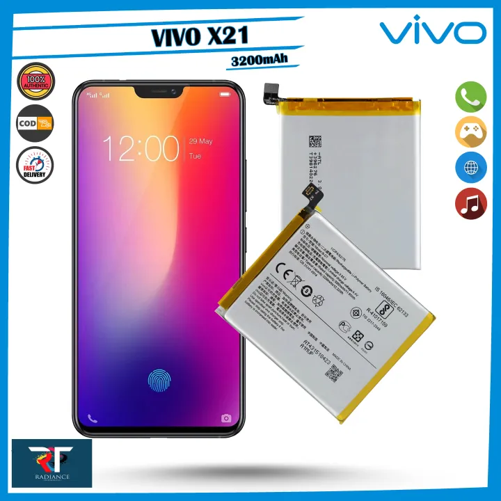 VIVO X21 Battery 1725, X21A (100% Original) | Model: B-D7 3200mAh ...