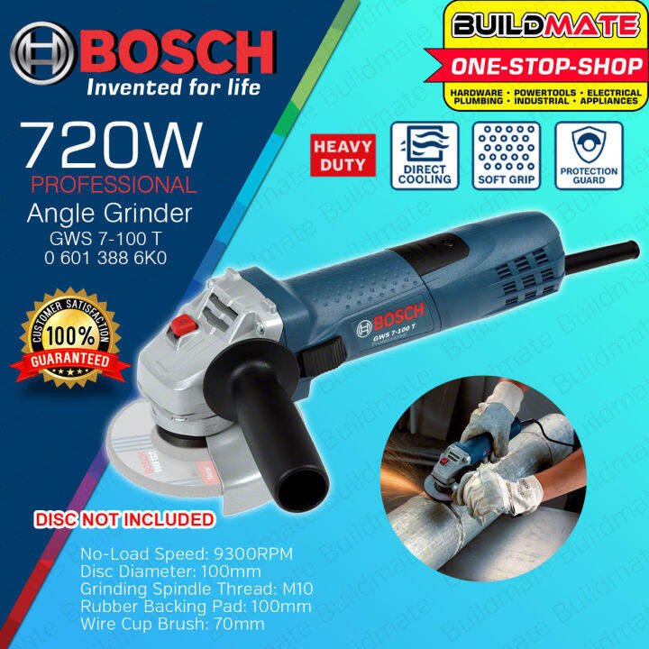BOSCH Professional 720W Heavy Duty Angle Grinder GWS 7100 T 06013886K0