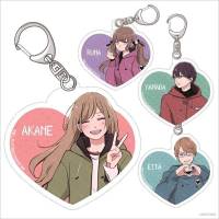 YT My Love Story with Yamada-kun at Lv999 Keychain Anime Yamada Akito Kinoshita Akane Keyring Acrylic Cute Bag Pendant Gift TY