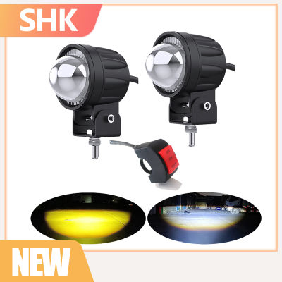 SHK 【คุณภาพสูง】 ไฟหน้ารถจักรยานยนต์ ไฟโปรเจคเตอร์ ไฟหน้ารถยนต์ 12V 24V LED ไฟตัดหมอก 60W ไฟหน้า ไฟมอเตอร์ไซค์ ไฟท้าย ไฟสปอร์ตไลท์มอเตอร์ไซค์