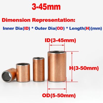 Sf-1 Oil-Free Self-Lubricating Composite Bearing Copper Shaft Bushing Inner Diameter 3 4 5 6 8 9mm Bushing Small Bushing