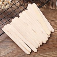 ELEGANT 50 100 Pcs/lot Natural Wooden Popsicle Lolly Sticks Stick Ice Cream Lolly Cake DIY Making Handwork Art Crafts Cake Tools