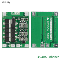 Witkitty 3S 4S 40A 60A Li-ion บอร์ดป้องกันเครื่องชาร์จแบตเตอรี่ลิเธียม18650 BMS สำหรับมอเตอร์เจาะ11.1V 12.6V/14.8V 16.8V เพิ่มความสมดุล