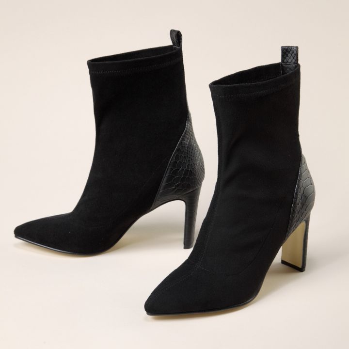 szhydz-szhydz-2020รองเท้าวัสดุหนังนิ่ม-sepatu-boot-pendek-รองเท้าผู้หญิงใหญ่-รองเท้าส้นสูง-รองเท้าบูทพิมพ์ลาย