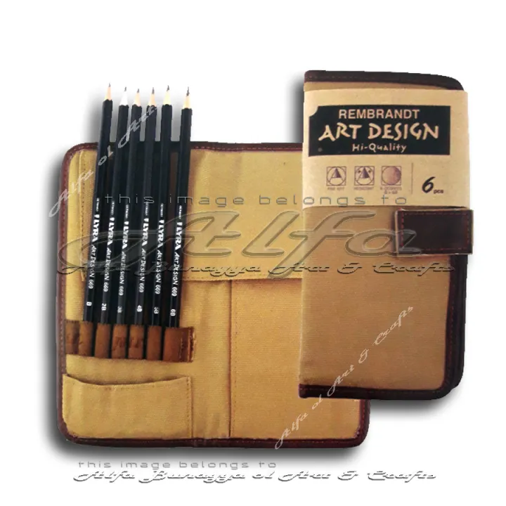 LYRA Art Design Pencils Set 6 Pensil Sketsa Sketch Graphite