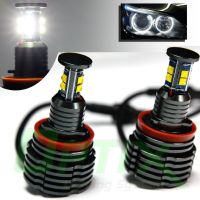 80W H8สีขาว6000K แหวนเฮโลไฟสำหรับ Bmw Led E87 E90 E91 X5 X6 E92 E93 E60 E61 E63 E70 E82 E89 1 3 5ชุด Z4