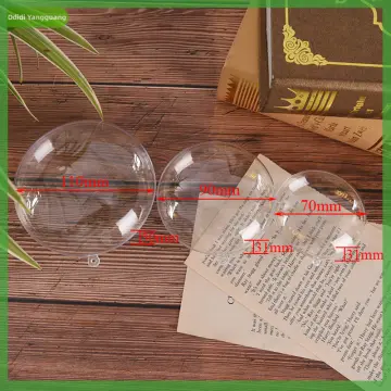 Clear Plastic Acrylic Bath Bomb Mold Shells Molding Balls Fillable  Christmas Tree Ornaments DIY Bath Bomb Molds (Heart Shape Small Size 