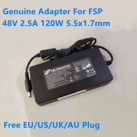 รับประกันสองปีของแท้ FSP FSP120-AFAN2 48โวลต์2.5A 120วัตต์ FSP120-AFAN2-H3 AC Power Adapter สำหรับ Hikvision บันทึกวิดีโอ POE แหล่งจ่ายไฟชาร์จ